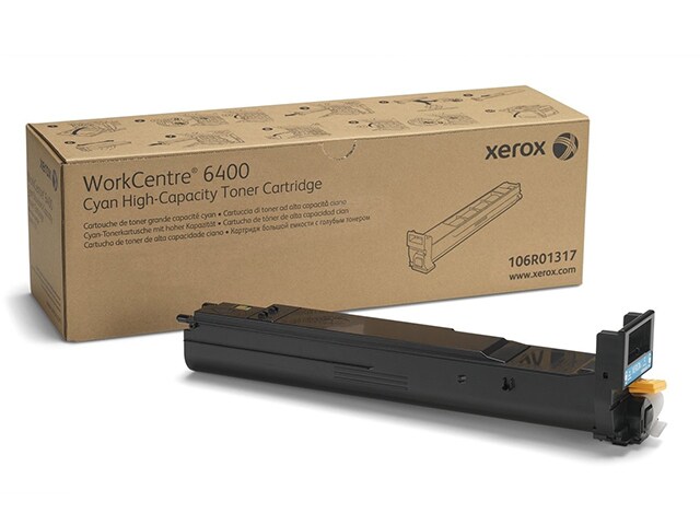 Xerox 106R01317 High Capacity Toner Cartridge for WorkCentre 6400 Cyan
