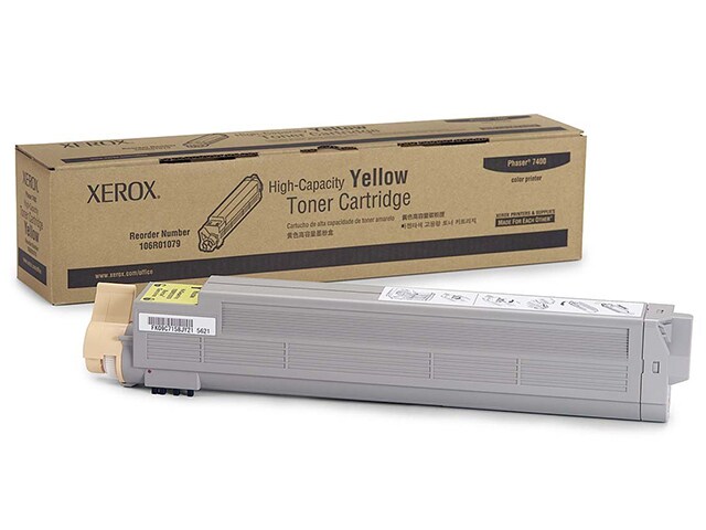 Xerox 106R01079 High Capacity Toner Cartridge for Phaser 7400 Yellow