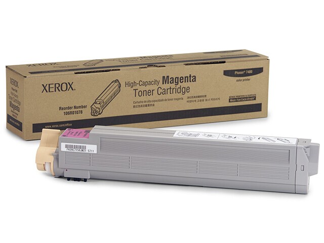 Xerox 106R01078 High Capacity Toner Cartridge for Phaser 7400 Magenta