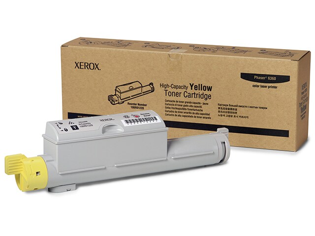 Xerox 106R01220 High Capacity Toner Cartridge for Phaser 6360 Yellow