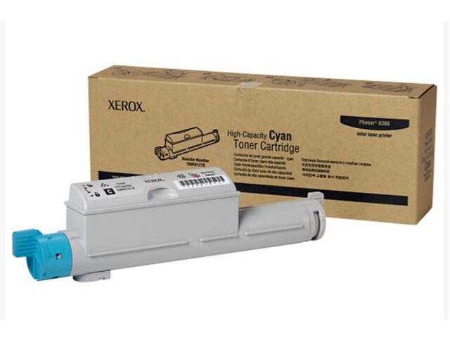 Xerox 106R01218 High Capacity Toner Cartridge for Phaser 6360 Cyan