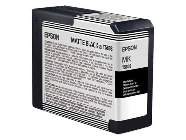 Epson T580800 80ml Photo UltraChrome K3 Ink Cartridge Matte Black