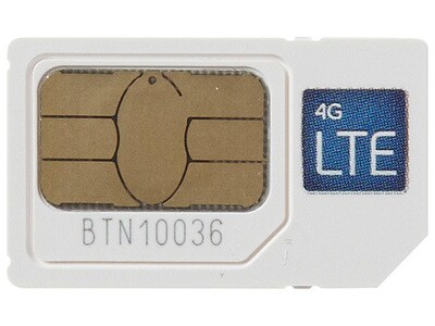Carte combo SIM 2-en-1 de Bell avec carte NFC SIM et micro SIM