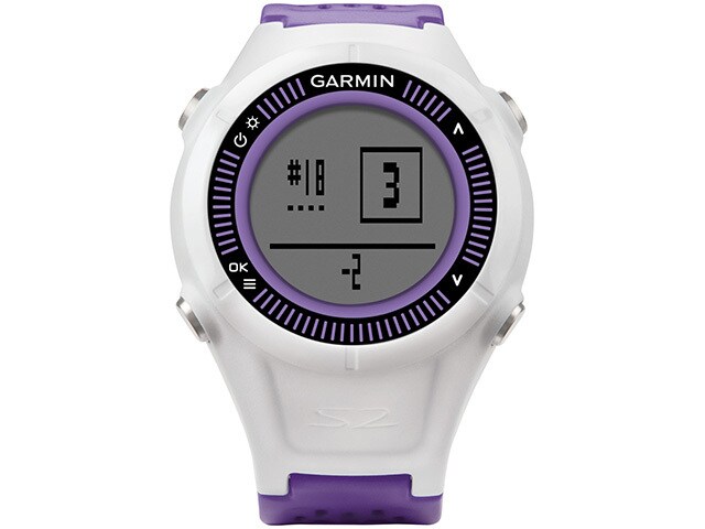 Garmin Approach S2 Golf Watch â€“ Purple White