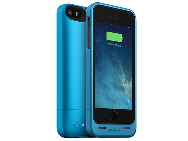 mophie Juice Pack Helium Rechargeable External Battery Case for iPhone 5 5s Blue