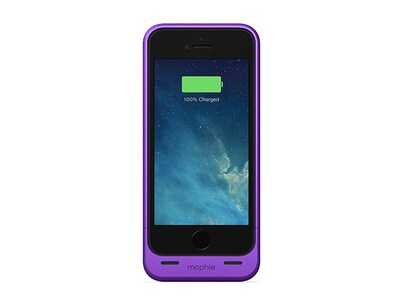 mophie Juice Pack Helium Rechargeable External Battery Case for iPhone 5/5s - Purple