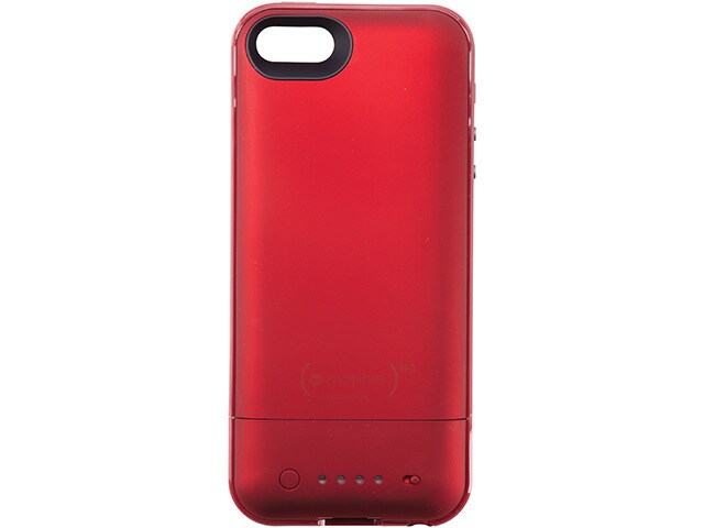 mophie Juice Pack Plus Rechargeable External Battery Case for iPhone 5 5s â€“ Red