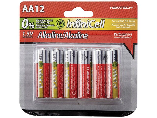 InfiniCell AA Alkaline Battery 12 Pack