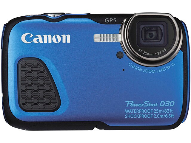 Canon PowerShot D30 12.1MP Waterproof Camera Blue