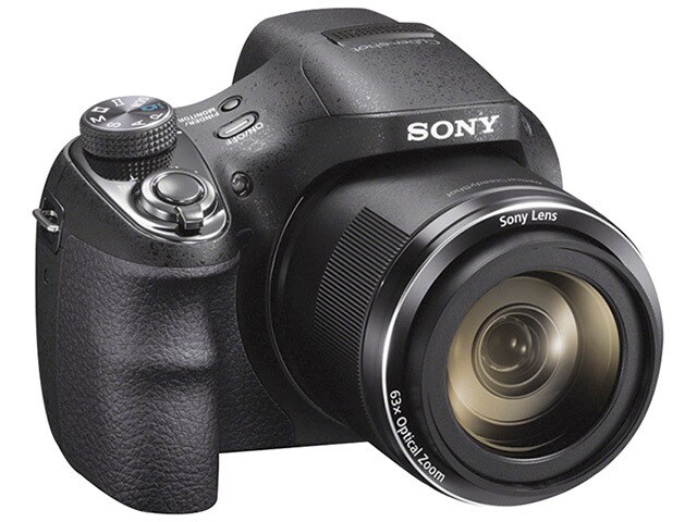 Sony Cyber shot DSCH400B SLR Style 20.1MP Camera with 63x Optical Zoom black