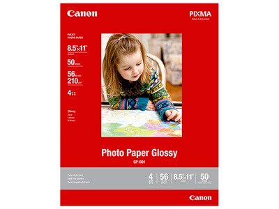 Canon GP-601 8.5" x 11" LTR Glossy Photo Paper - 50 Sheets