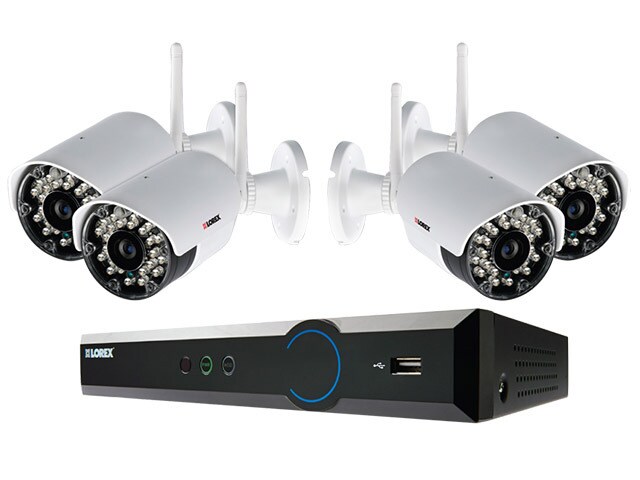 LOREX LH030 Eco Blackbox 3 Series 4 Channel Security Camera System with Tablet Smartphone Viewing 4 Cameras