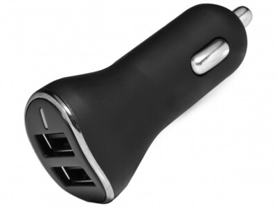 PureGear Dual USB Car Charger for Handheld Devices 12W