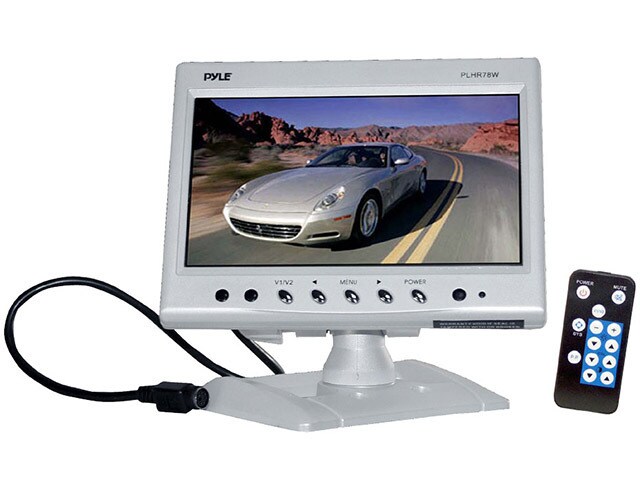 Pyle 7 quot; Widescreen TFT Headrest Monitor White