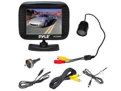 Pyle 3.5" TFT LCD Digital Monitor & Night Vision Rear-View Camera System