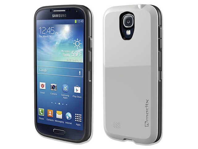 Qmadix S Series Case for Samsung Galaxy S4 White Grey
