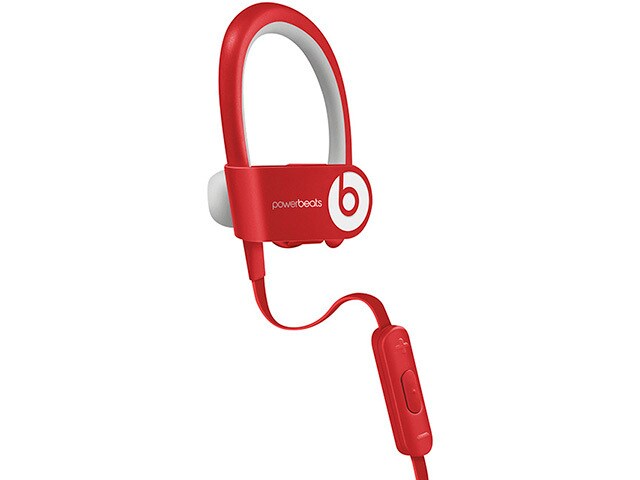 Beats Powerbeats2 Wireless Bluetooth Earbuds with In Line Volume Control Red