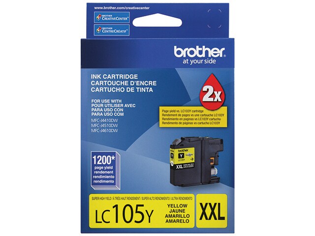 Brother LC105YS Innobella Super High Yield XXL Series Ink Cartridge Yellow