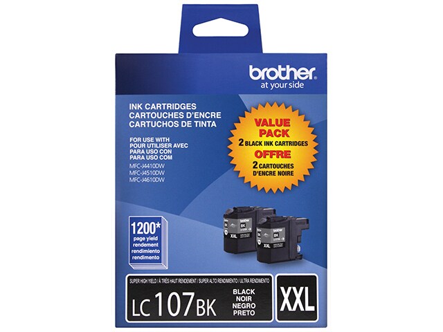 Brother LC107BK Innobella Super High Yield XXL Series Ink Cartridge Black