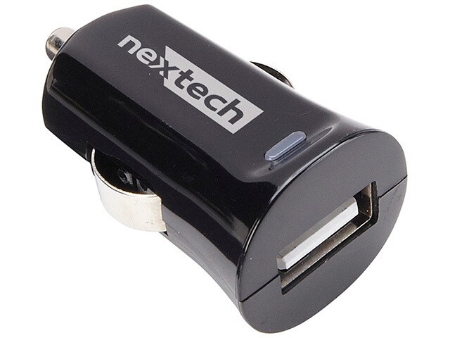 Nexxtech 2.4A DC USB Car Charger Black