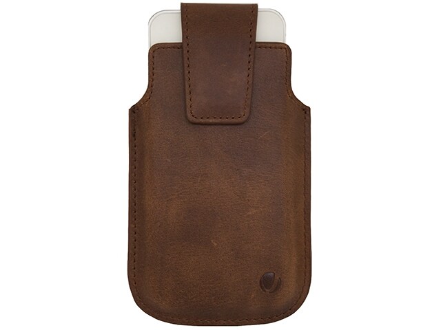Vetta Leather Drop in Case in Medium for iPhone 5 5s 5c Brown