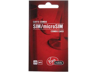Virgin Mobile 2-in-1 NFC SIM/Micro SIM Combo Card