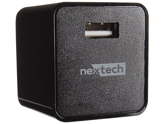 Nexxtech USB AC Adapter for iPods MP3 Players Tablets Smartphones Black