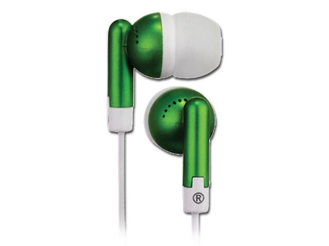RCA Squish Stereo Earbuds Green