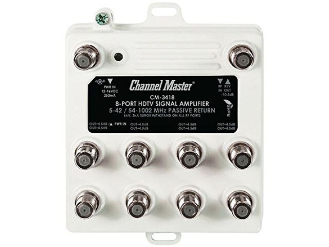 Channel Master 8 Port Ultra Mini 8 Distribution Amplifier