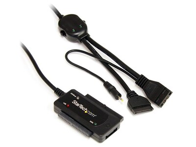 StarTech USB 2.0 to SATA/IDE Combo Adapter - Black