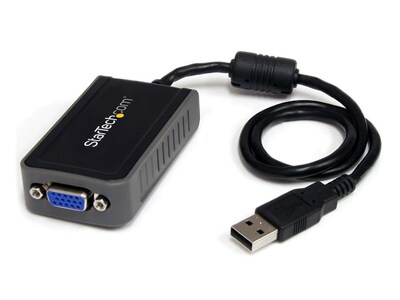 StarTech USB-to-VGA Multi Monitor External Video Adapter - Black