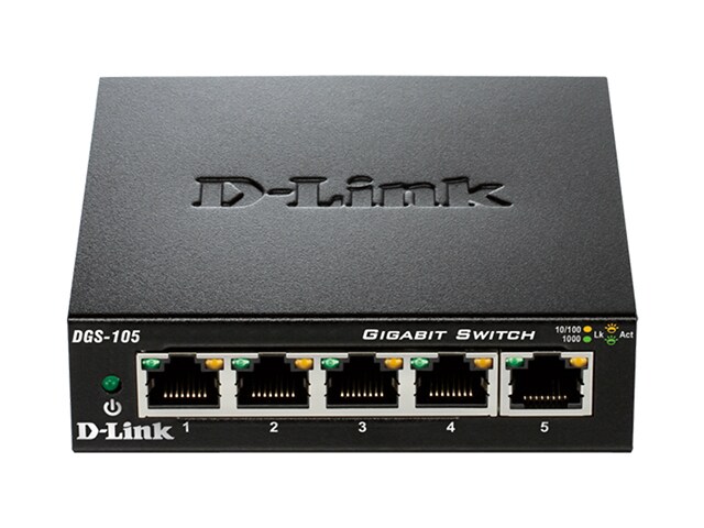 D Link DGS 105 5 Port Gigabit Ethernet Switch