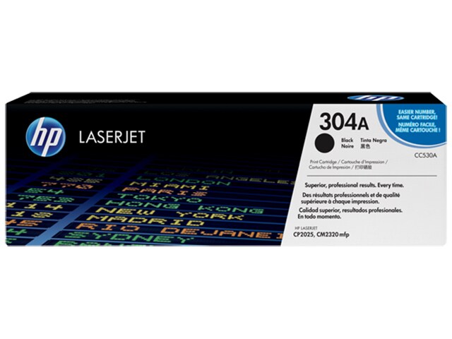 HP 304A CC530A Black Original LaserJet Toner Cartridge