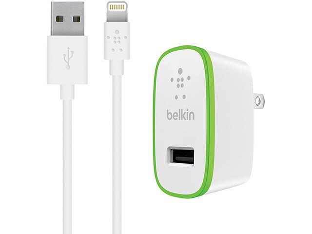 Belkin BOOST UP iPad and iPhone 5 Charger with ChargeSync Cable â€“ White