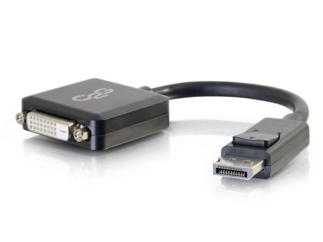 C2G 54321 8 quot; DisplayPort Male to Single Link DVI D Female Adapter Converter Black