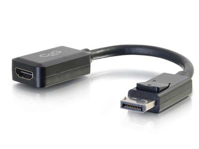 C2G 54322 8" DisplayPort Male to HDMI Female Adapter Converter - Black