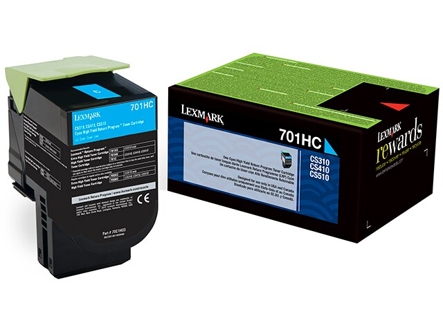 Lexmark 70C1HC0 High Yield Return Program Toner Cartridge Cyan