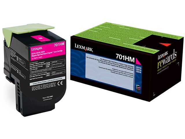 Lexmark 70C1HM0 High Yield Return Program Toner Cartridge Magenta