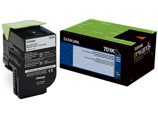Lexmark 70C10K0 Return Program Toner Cartridge Black