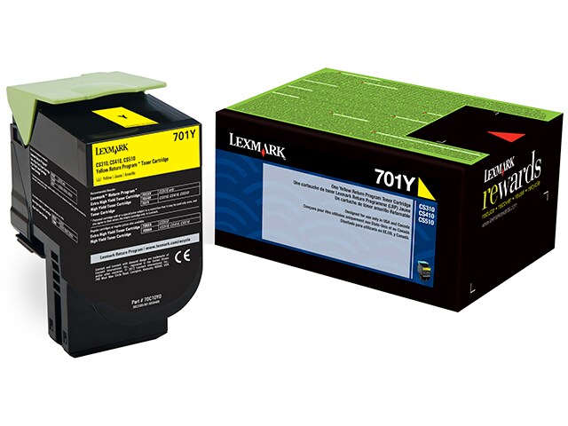 Lexmark 70C10Y0 Return Program Toner Cartridge Yellow