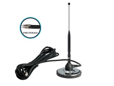 SmoothTalker 11" Medium Gain Cellular Antenna with Large Magnetic Base & Extra Long Cable