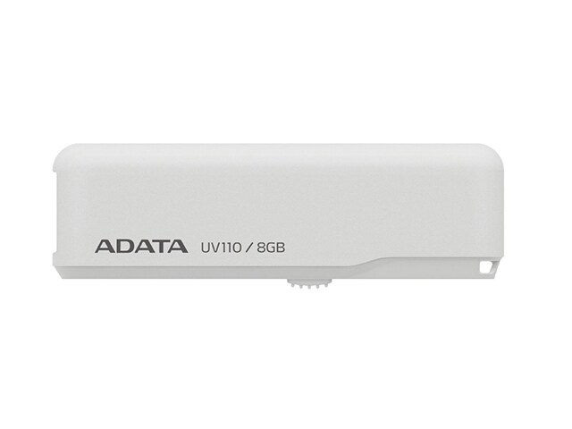 ADATA 8GB DashDrive UV110 Retractable USB Flash Drive White