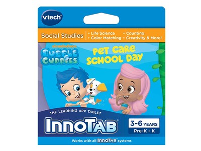 VTech InnoTab Software Cartridge:  Bubble Guppies Pet Care School Day