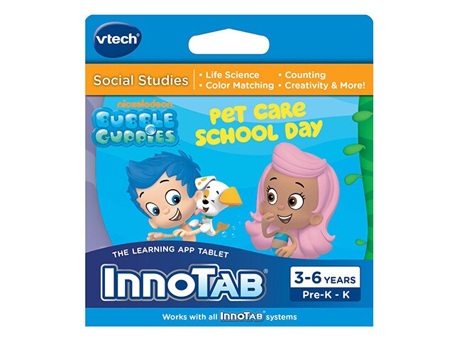 VTech InnoTab Software Cartridge Bubble Guppies Pet Care School Day