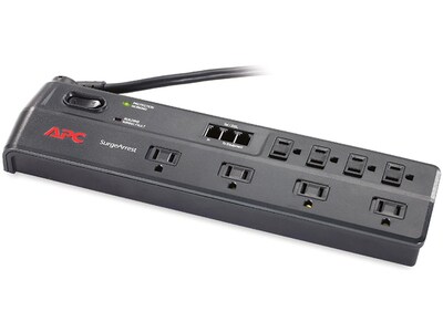 APC P8T3 Home Office SurgeArrest 120V 8 Outlet Strip with Phone