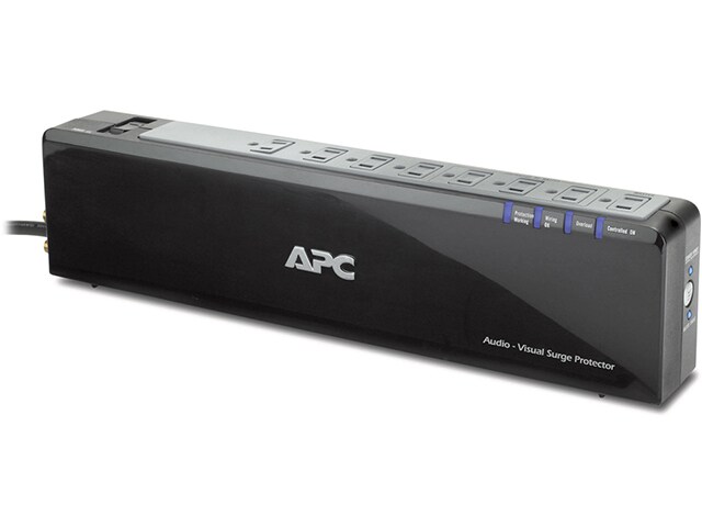 APC P8VNTG Audio Video Power Saving Surge Protector 8 Outlet Strip