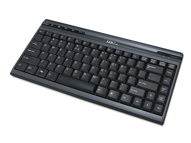 SIIG JKUS0312S1 USB Mini Multimedia Keyboard Black