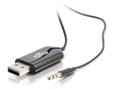 Récepteur USB Bluetooth® avec adaptateur audio 41323 de C2G – noir