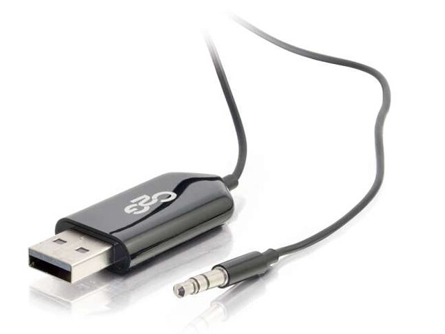 C2G 41323 USB BluetoothÂ® Receiver and Audio Adapter Black