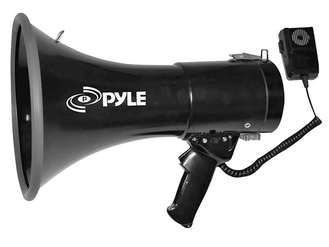 Pyle Audio PMP53IN 50W Professional Piezo Dynamic Megaphone with Siren 3.5mm Aux In